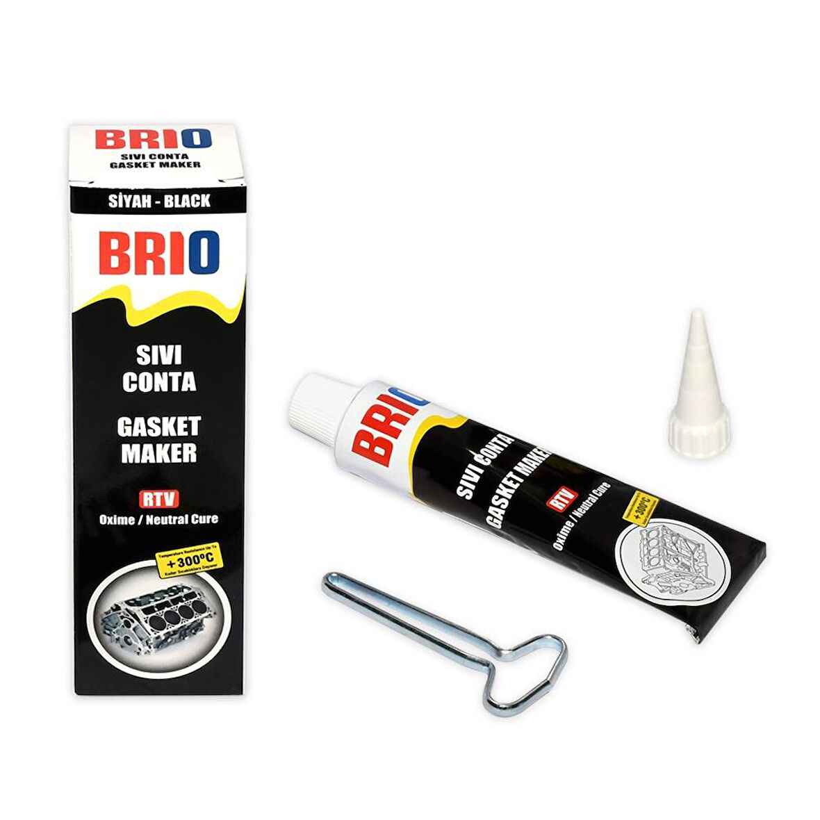 Brio Sıvı Conta 85 Gr Rtv Siyah