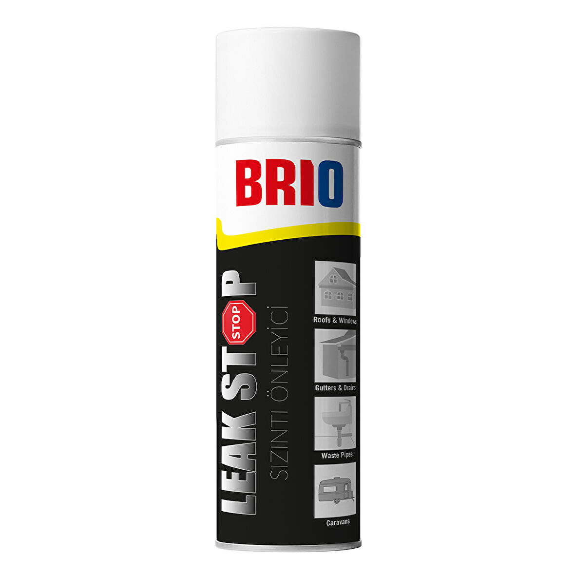 Brio Sızdırmazlık Sprey Sızıntı Önleyici Su Geçirmez Sprey Beyaz 500Ml