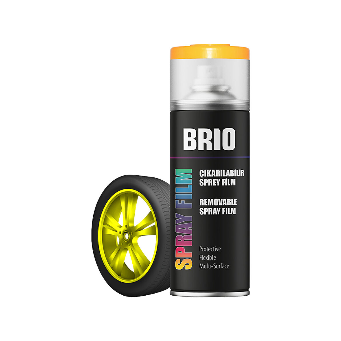 Brio Sprey Boya Çıkarılabilir Opak Sarı 400 Ml