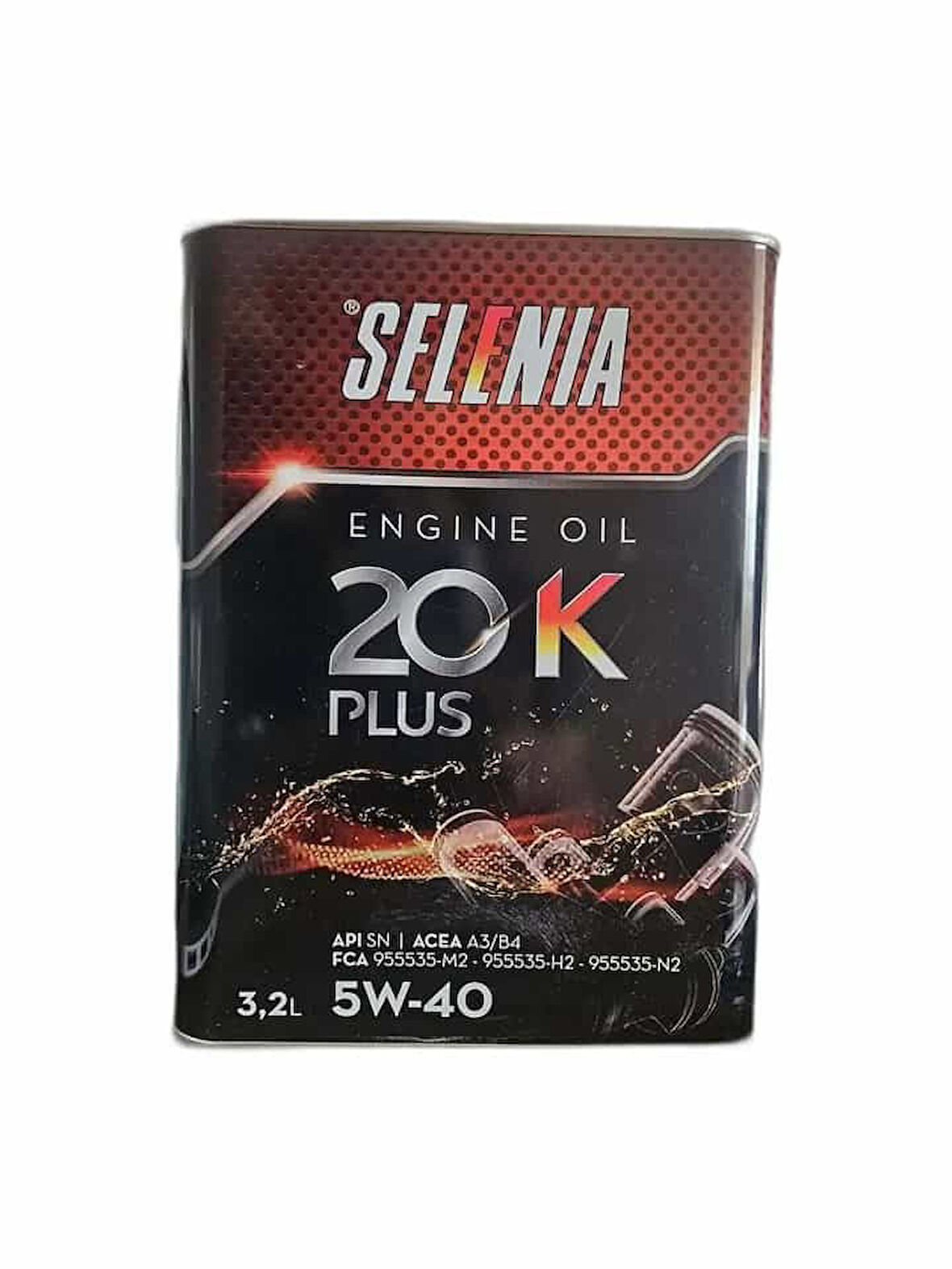 Selenia 20 K Plus 5W 40 Tam Sentetik Motor Yağı 3,2 L Euro 4 Motorlu Araçlar İçin