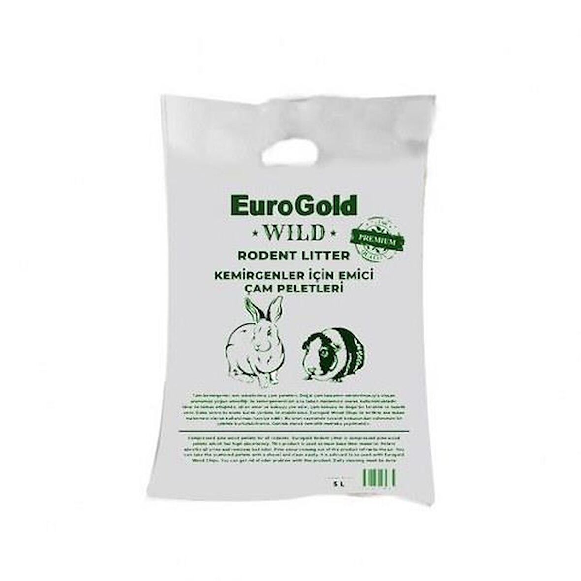 EuroGold Wild Kemirgen İçin Emici Çam Peletleri 5 Lt