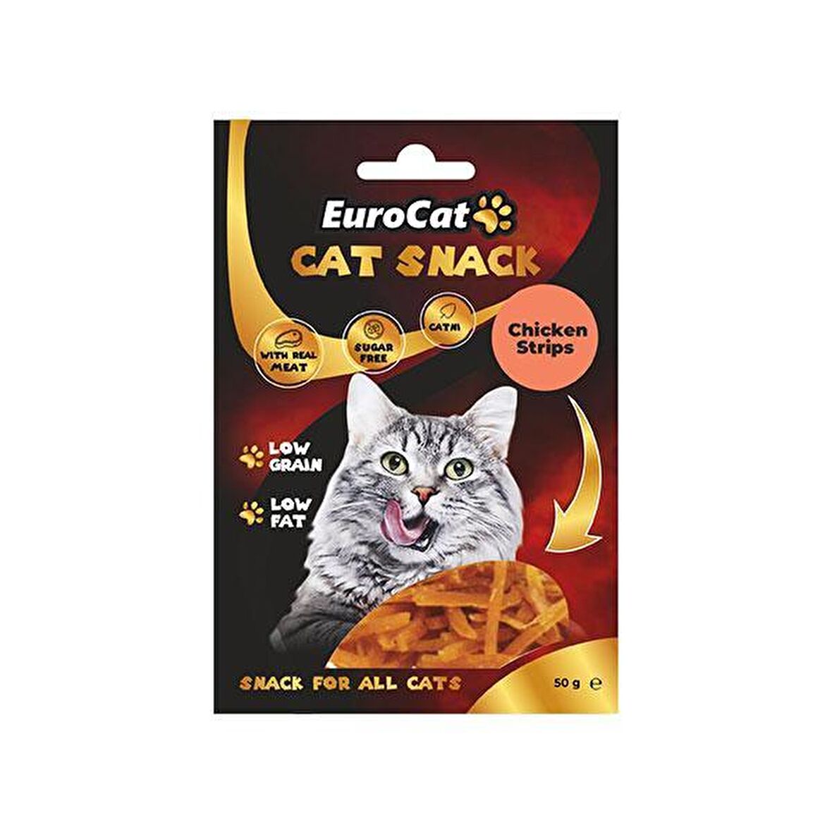 EuroCat Cat Snack Nane - Tavuklu Granül Yetişkin Kedi Ödülü 50 g 