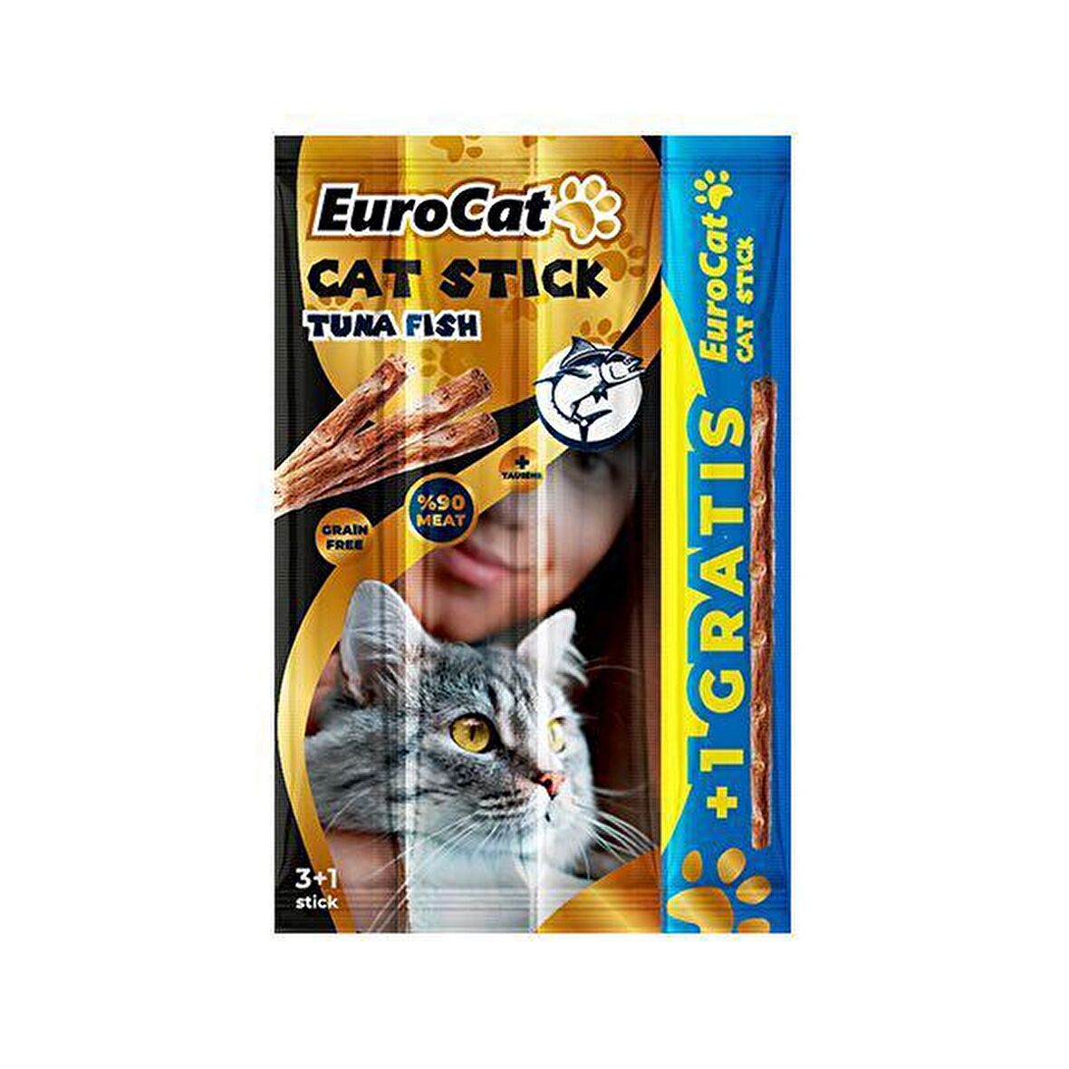 EuroCat Ton Balıklı Çubuk Yetişkin Kedi Ödülü 4x5 g 
