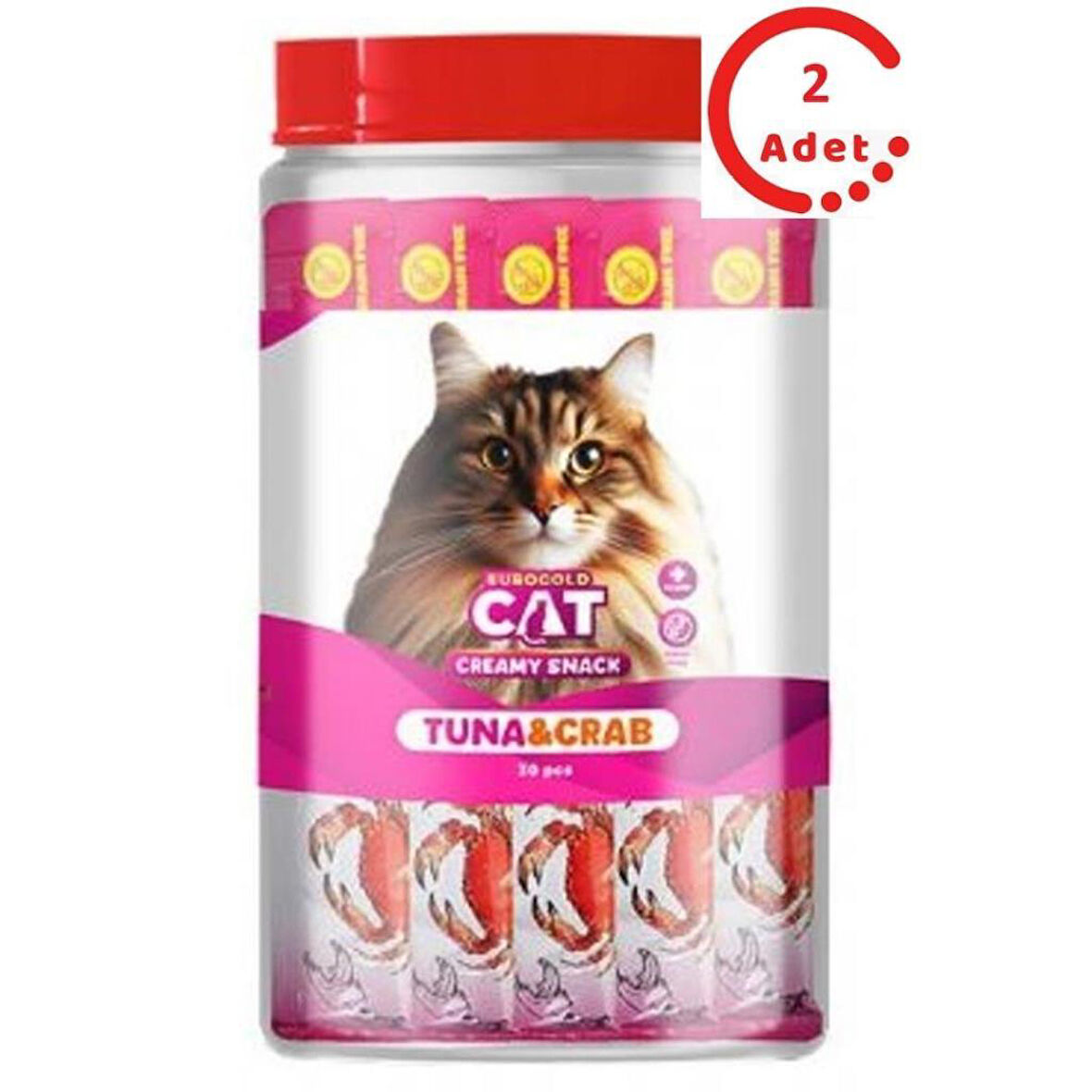 EuroGold Cat Sıvı Kedi Ödülü Ton - Yengeç 30x15Gr x 2 Adet