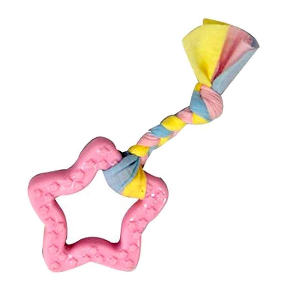 EuroDog Puppy Toys Pembe Beşgen Diş Kaşıma Yavru Köpek Oyuncağı 16 Cm