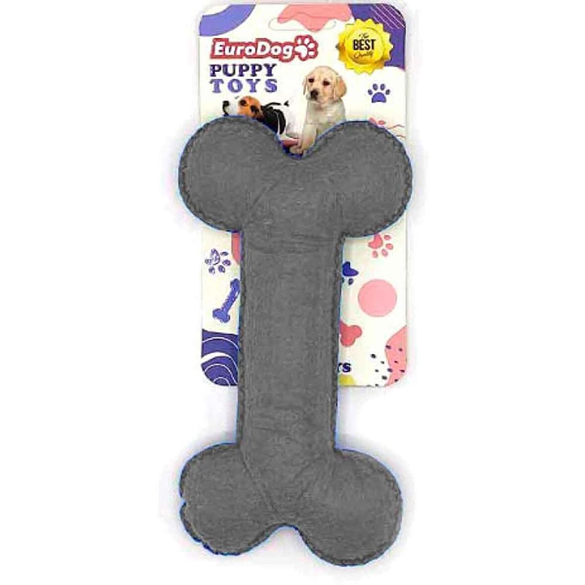 EuroDog Puppy Pet Toys Kemik Gri Köpek Oyuncağı