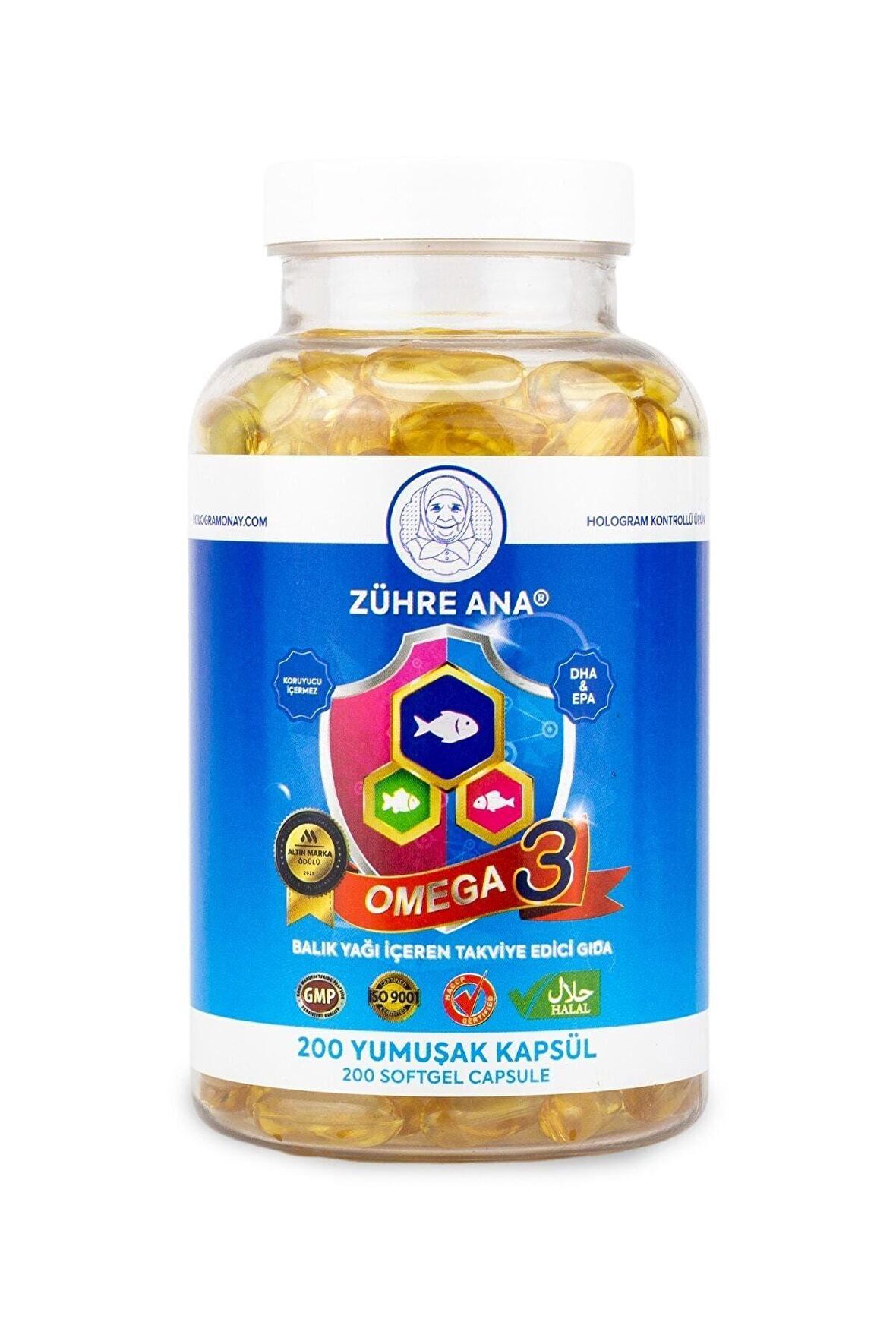 Omega 3 Balık Yağı - 200 Kapsül (1300 Mg)