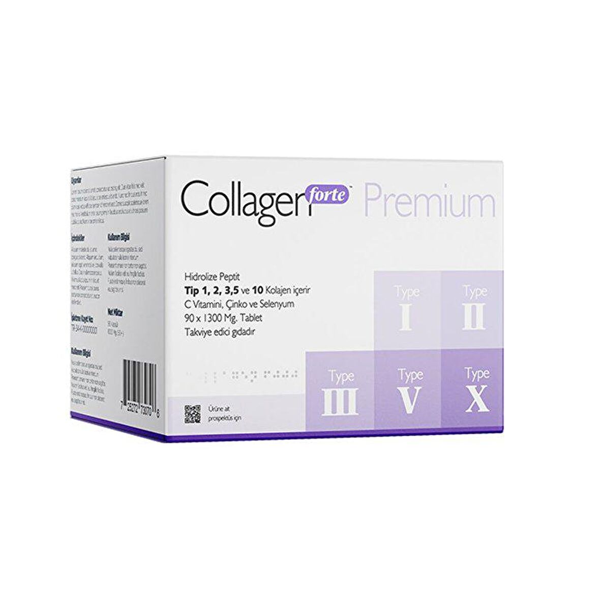 Collagen Forte Takviye Edici Kolajen 1600 mg 90 Tablet