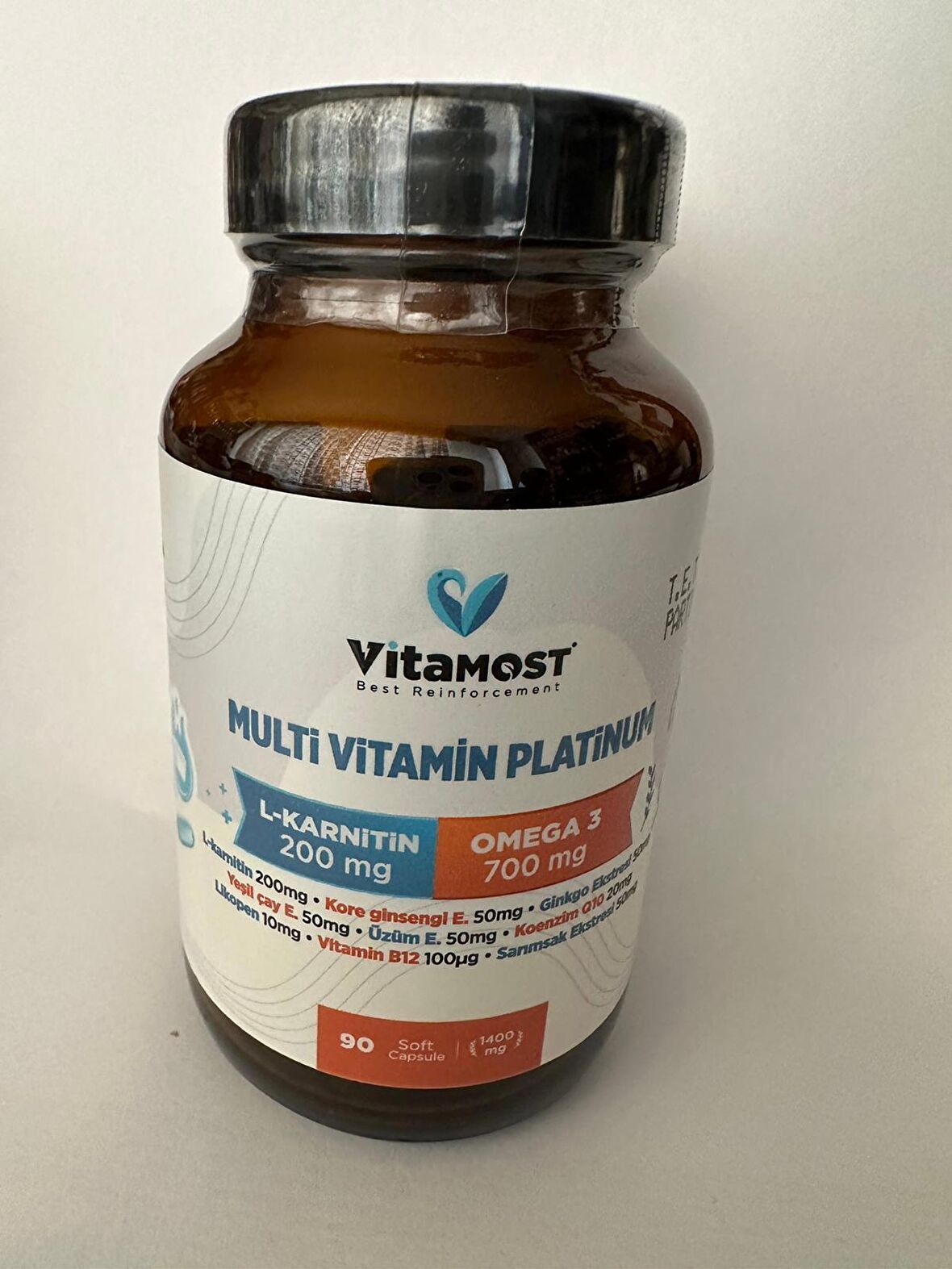 MULTİ VİTAMİN PLATİNUM 90 SOFTJEL KAPSÜL 1400 MG