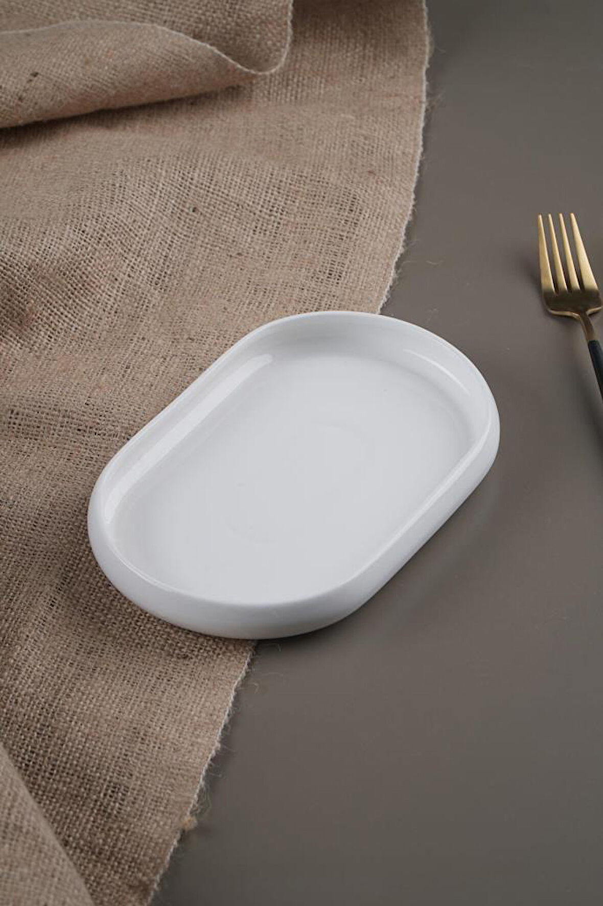 Acar Bianco Perla 3 Adet Porselen Oval Kayık Tabak - 20 cm SCT-21-0229