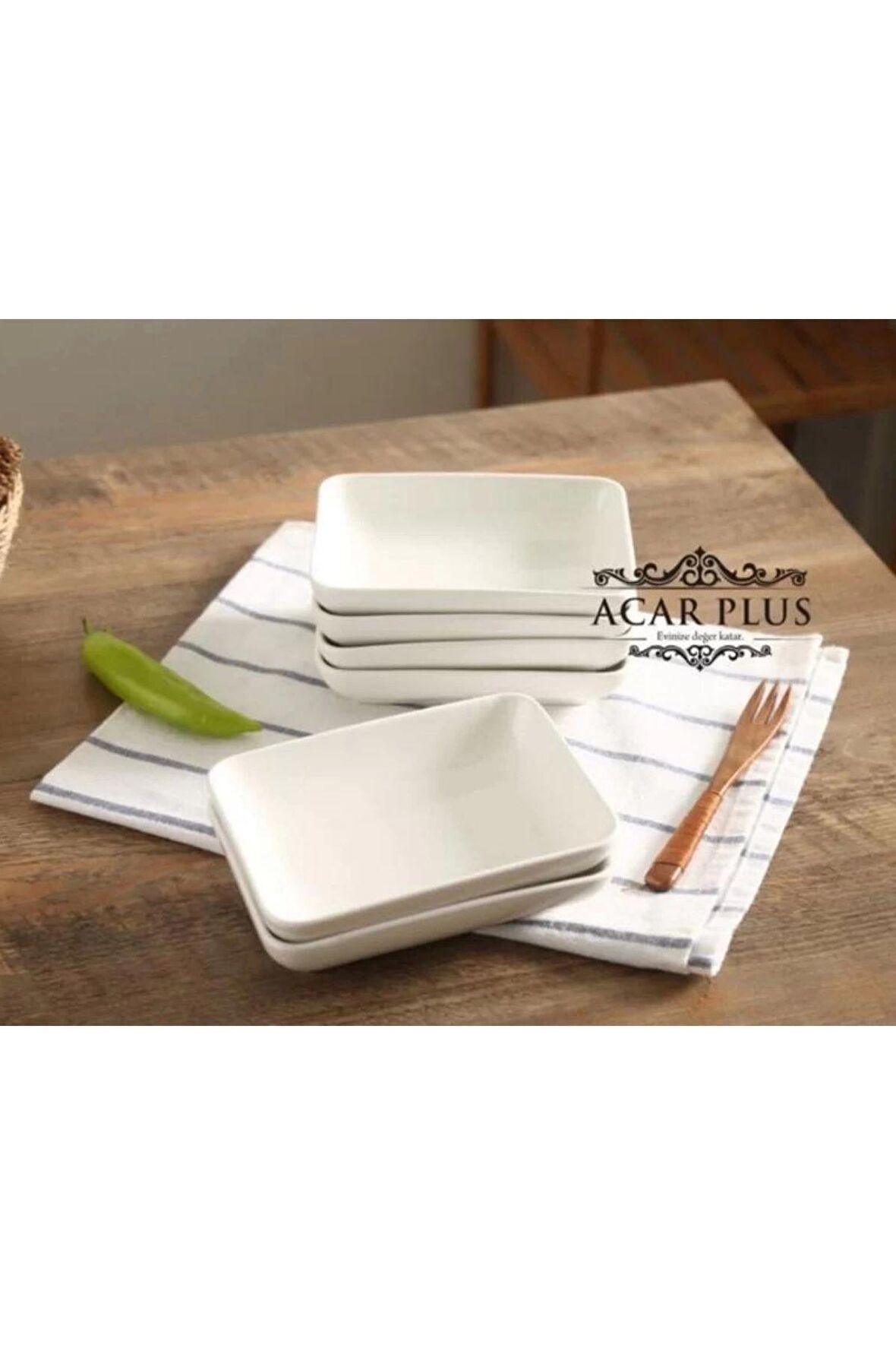 Acar HRO7465 Porselen Tabak 15.75 Cm 6 Lı