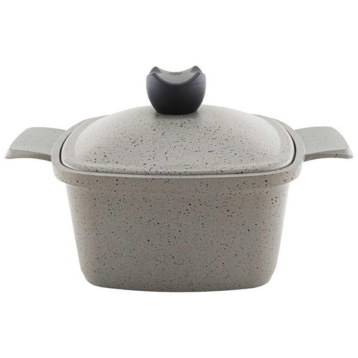 Acar 10470 Liya Grey 20Cm Kare Derin Döküm Tencere Gri