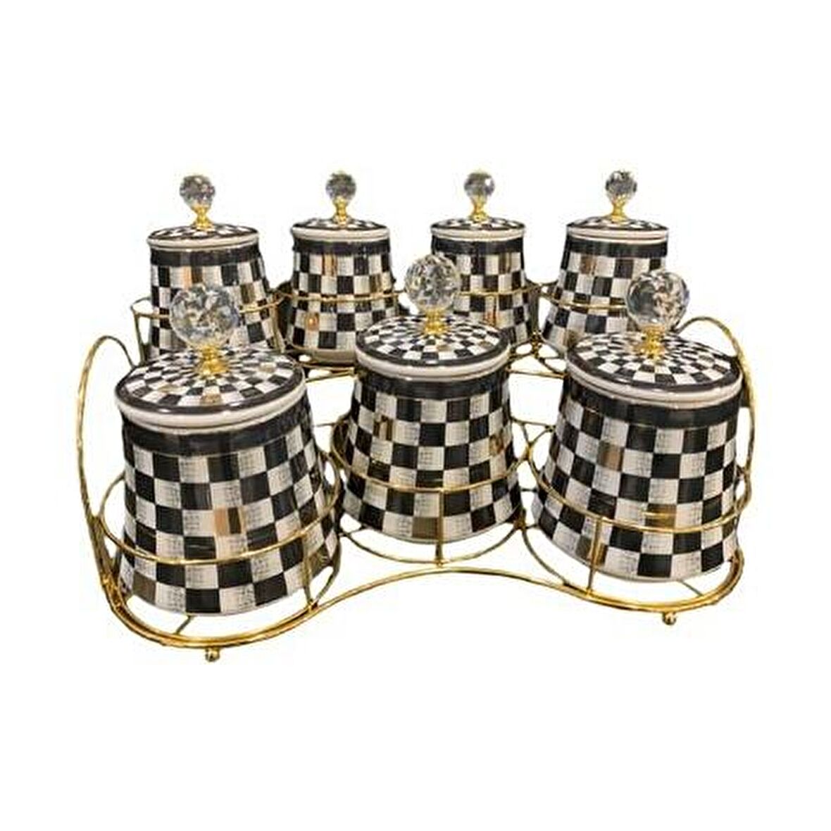 Acar  Master Magic Porselen 7 Li Standlı Baharat Takımı KAI-21-0186 