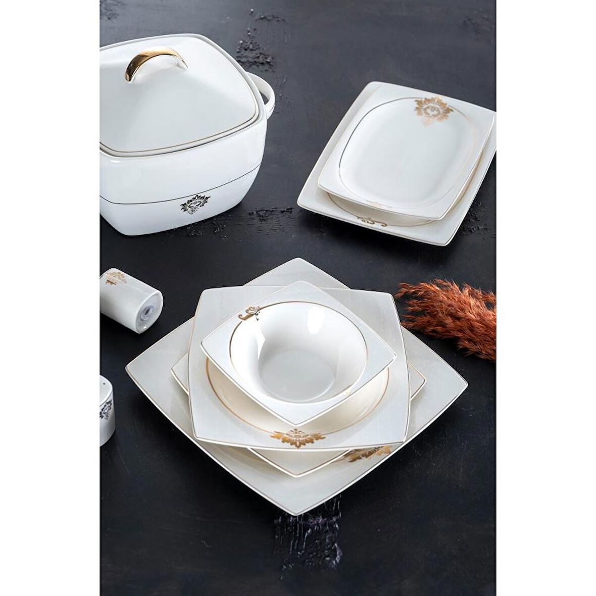 Acar Savanna 60 Parça 12 Kişilik Yemek Takımı