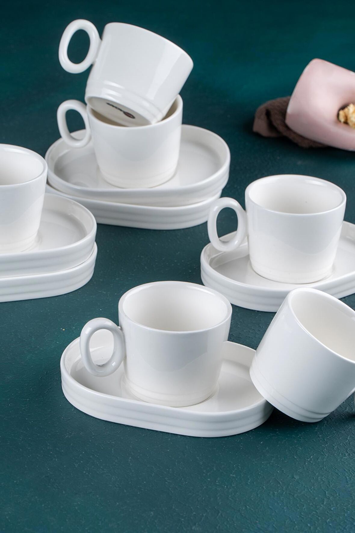 Acar Bianco Perla 6 Kişilik Kahve Fincanı Takımı - 90 ml