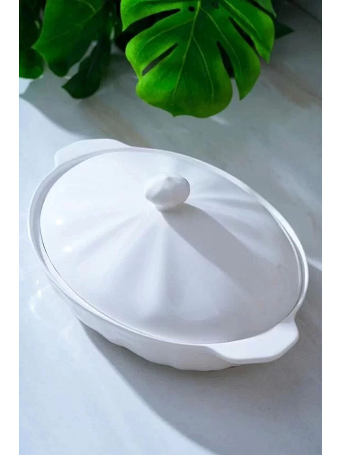 Acar PORWM5330 Carmen Kapaklı Porselen Oval Tabak