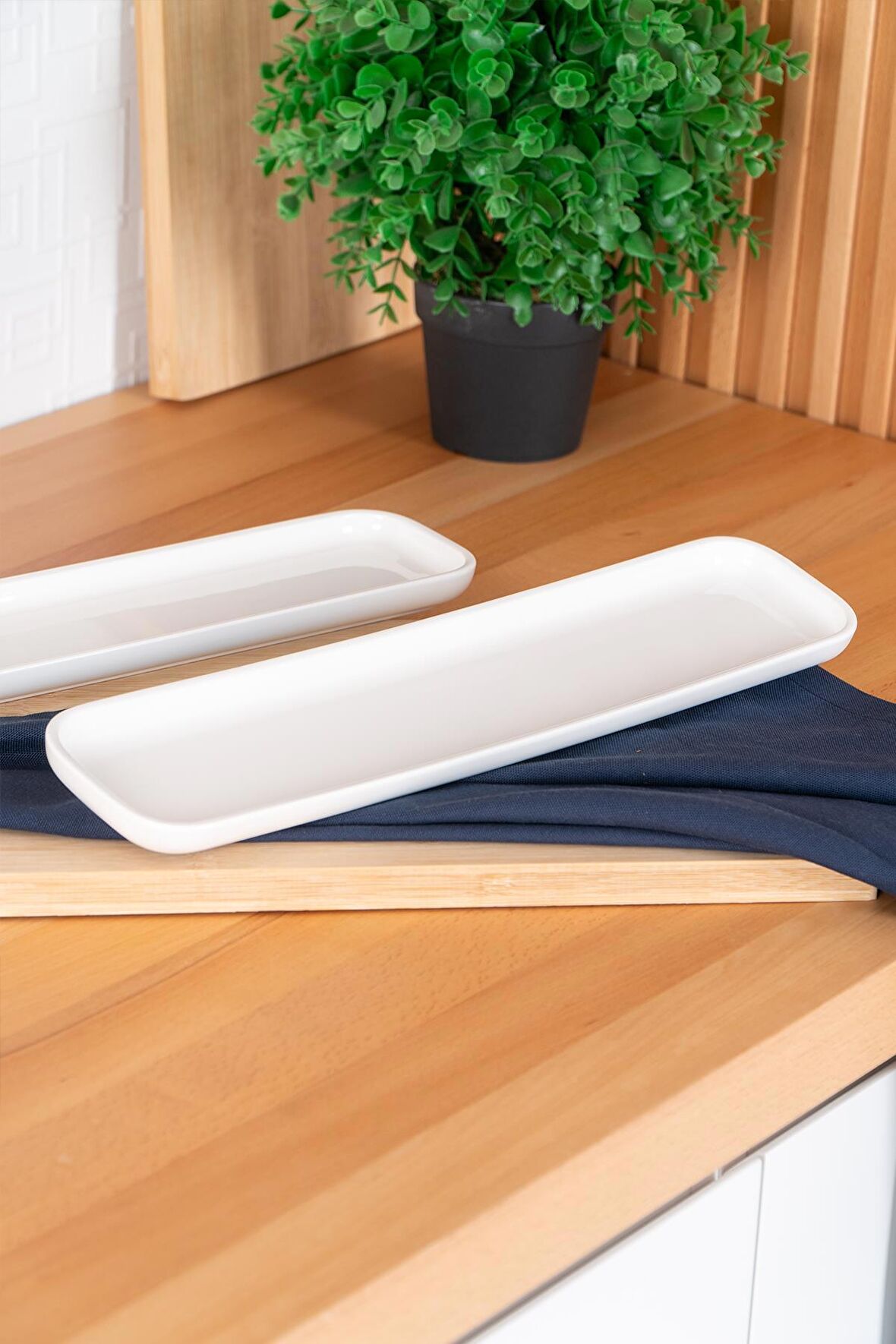 Acar Pure Royal Dikdörtgen Kayık Tabak - 36 cm