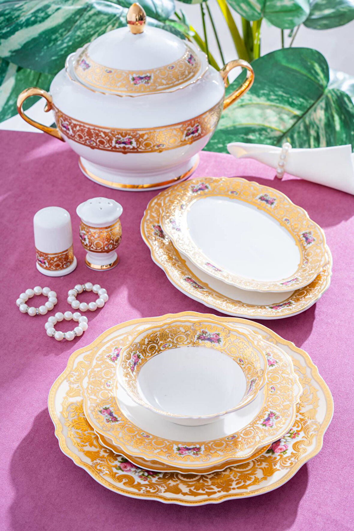 Josephine 12 Kişilik 60 Parça Porselen Yemek Takımı