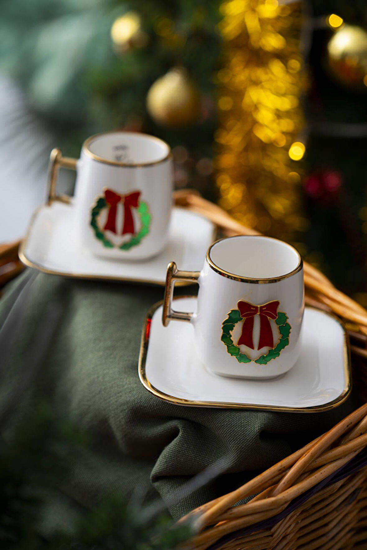 Leone 2 Kişilik Kurdele Kahve Fincanı Takımı - 90 ml