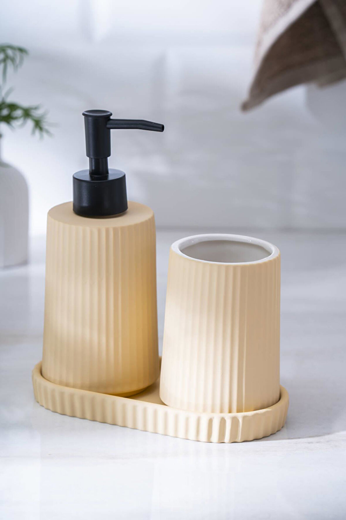 Vega Bej 3 Parça Banyo Seti