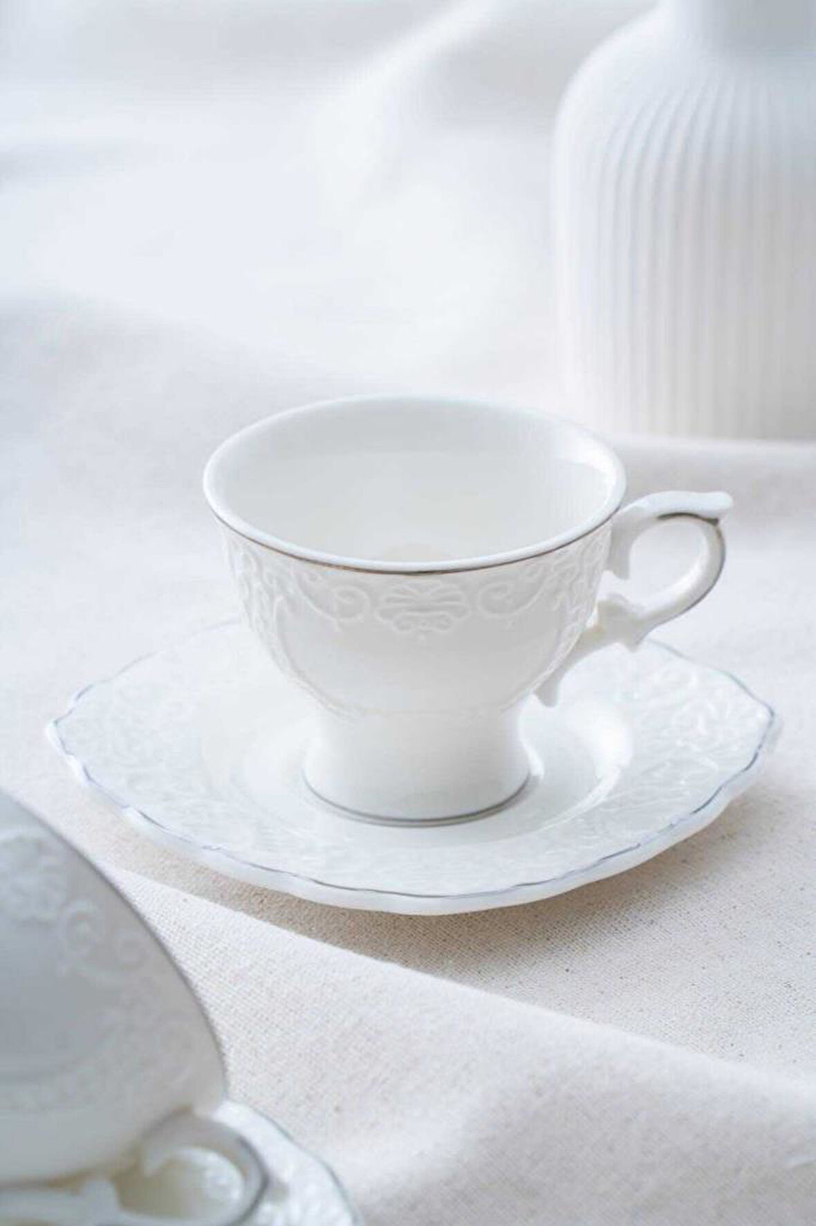 Acar SYT-06058 Angela Silver 6lı Kahve Fincan Takımı