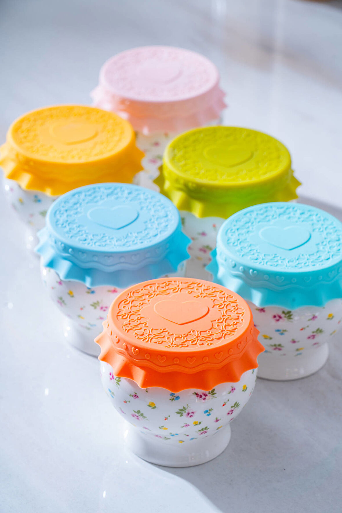 Acar Enjoy Silikon Kapaklı 6'lı Kavanoz Seti