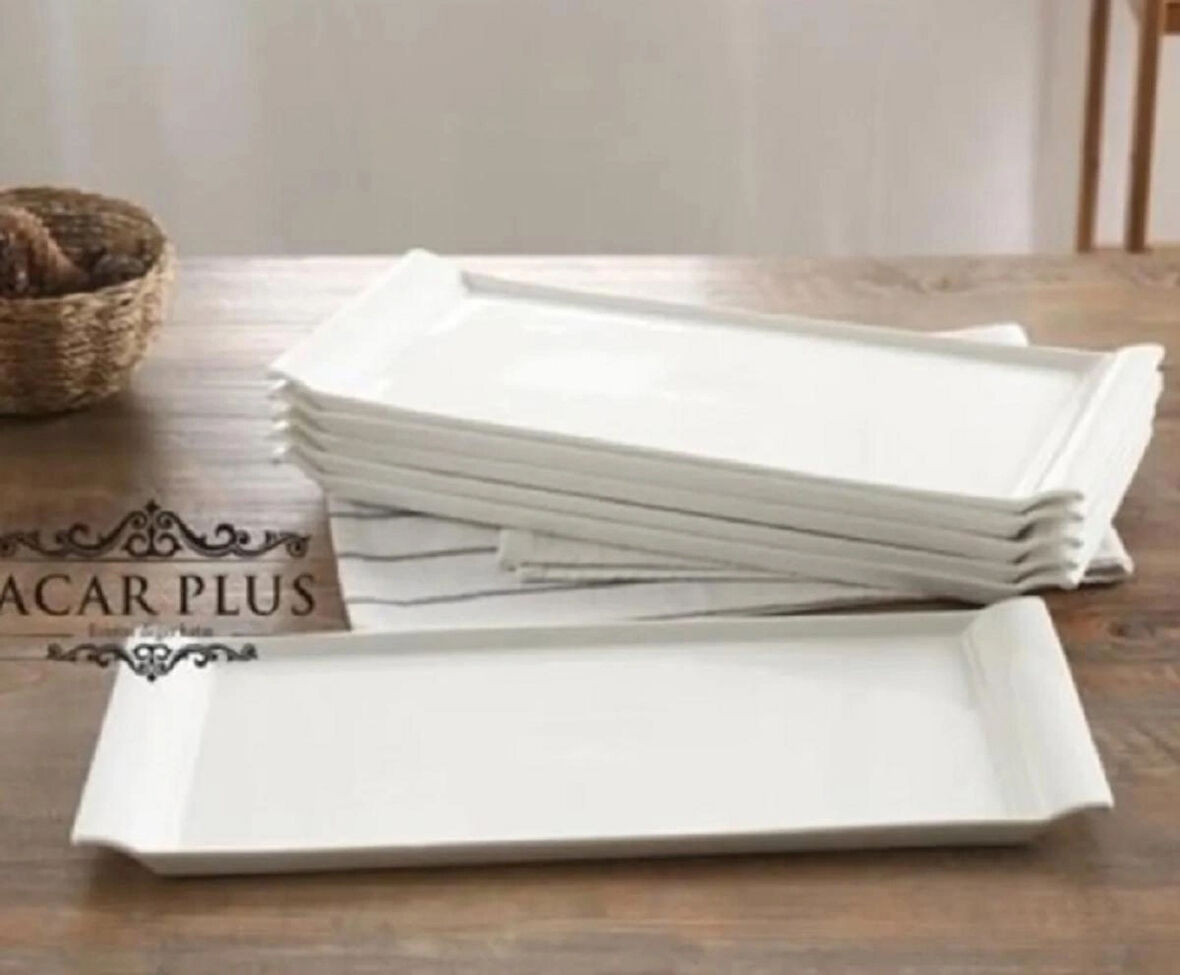 Acar 7462 Pure Carmen Porselen Kayık Tabak 1 adet 30 cm
