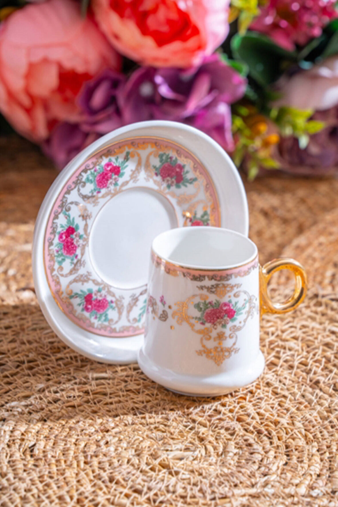 Acar Lenora 12 Parça 6 Kişilik Kahve Fincanı Takımı - 90 ml
