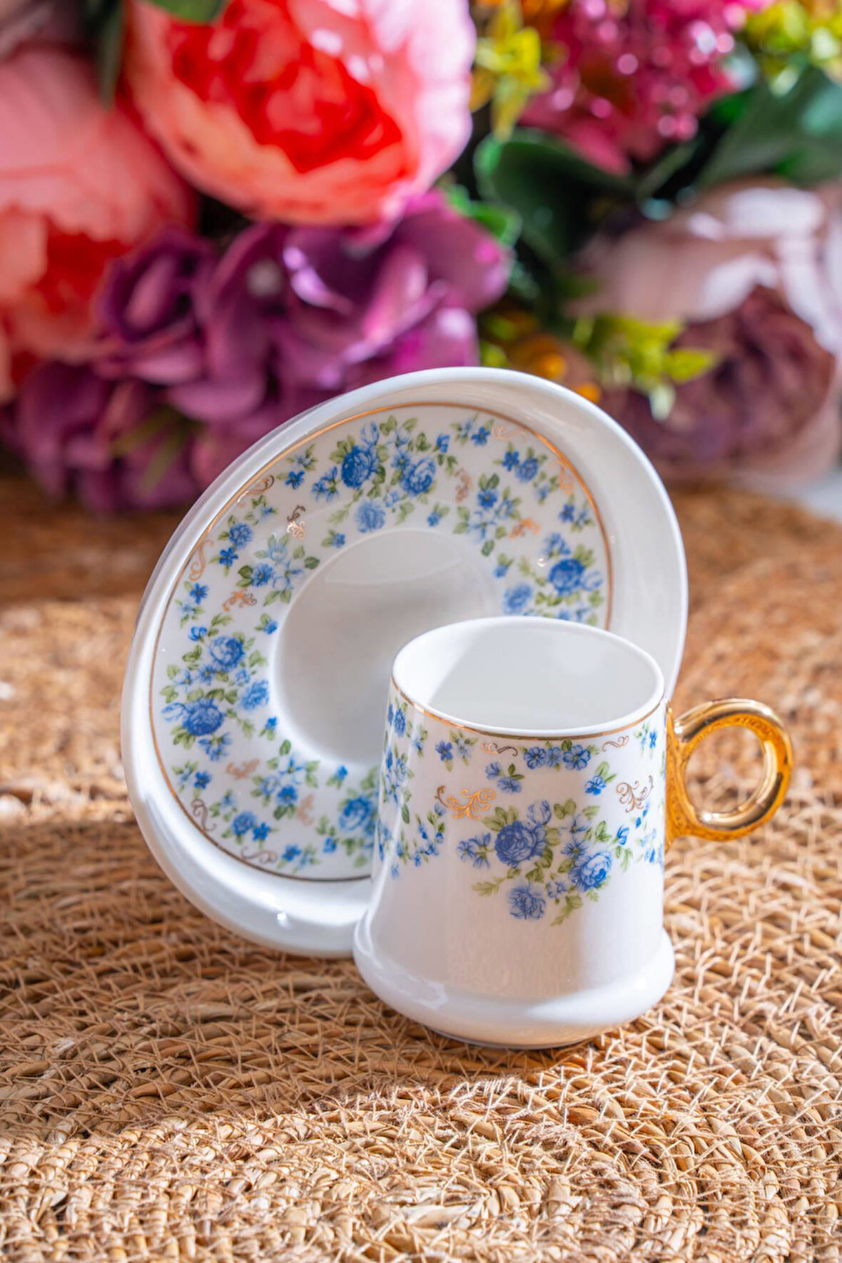 Acar Terra Rosa 12 Parça 6 Kişilik Kahve Fincan Takımı - 90 ml