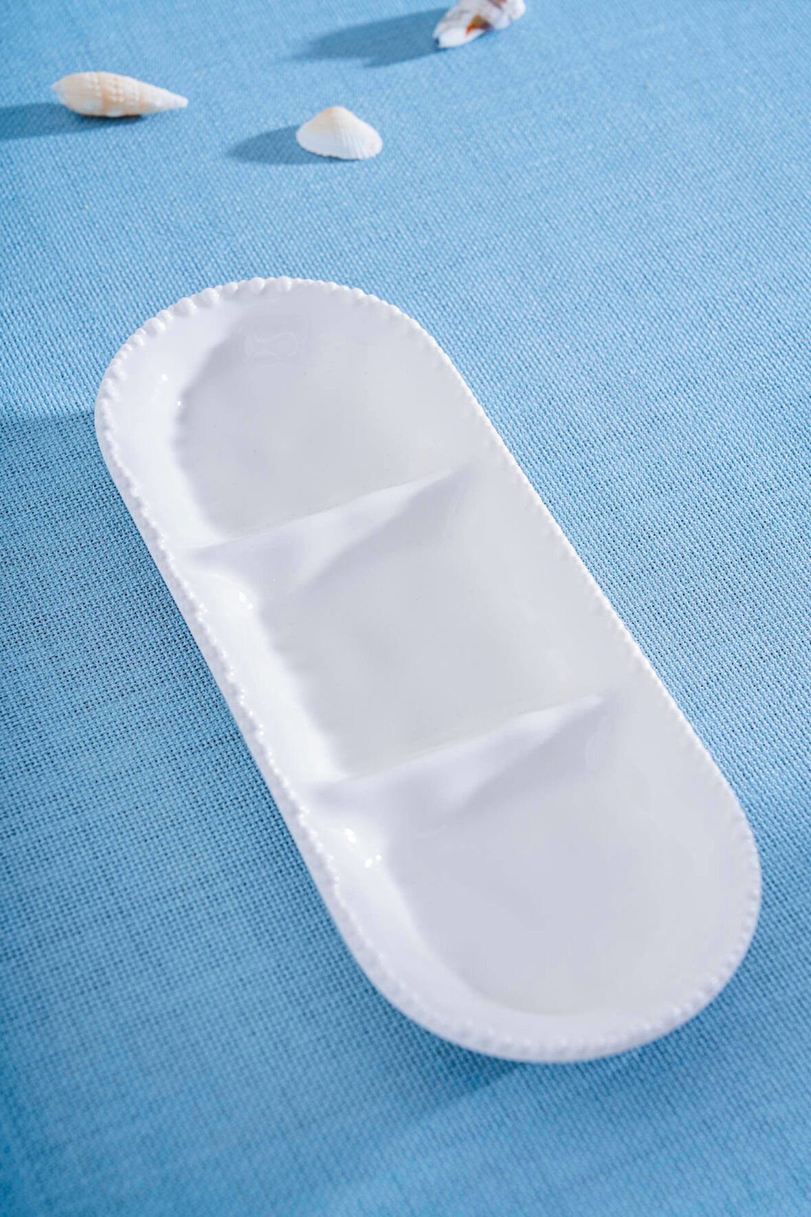 Acar Milano 3 Bölmeli Kayık Tabak - 26 cm