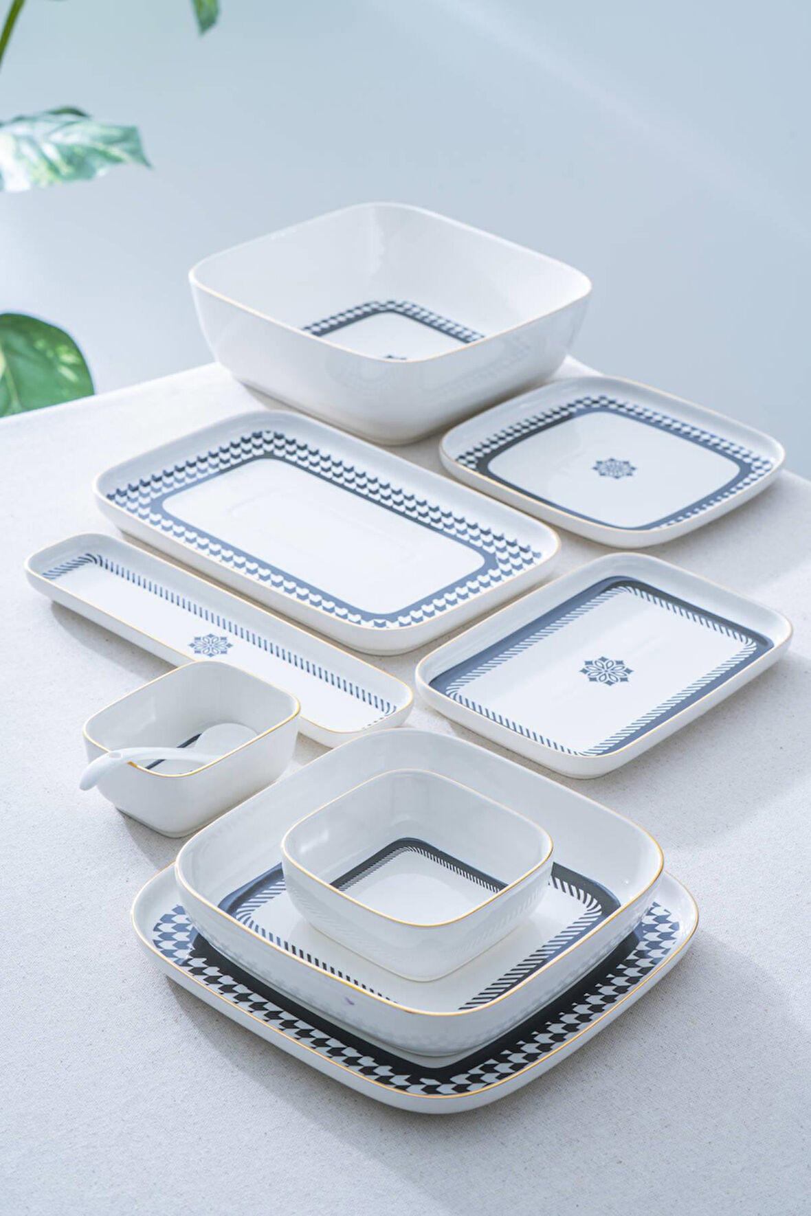 Kiara 6 Kişilik 45 Parça Kahvaltı & Yemek Takımı