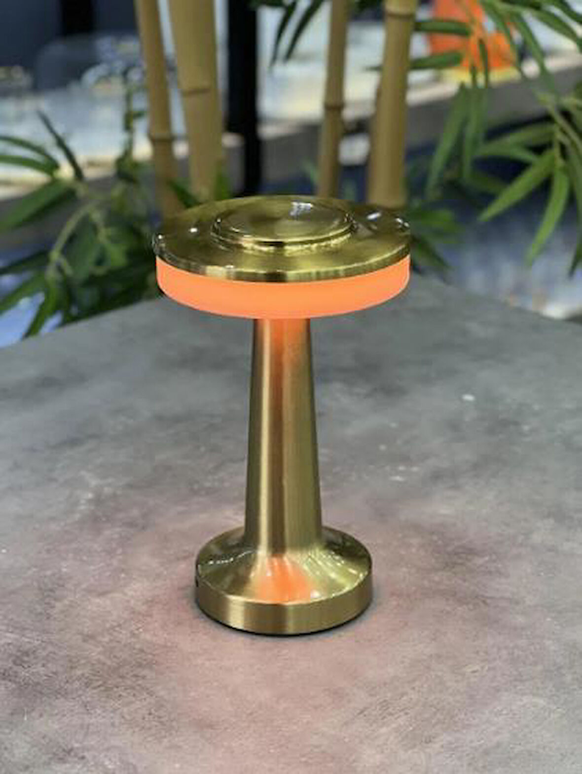 Acar Dekoratif Gold Metal Masa Lambası - 20 cm ACR-491