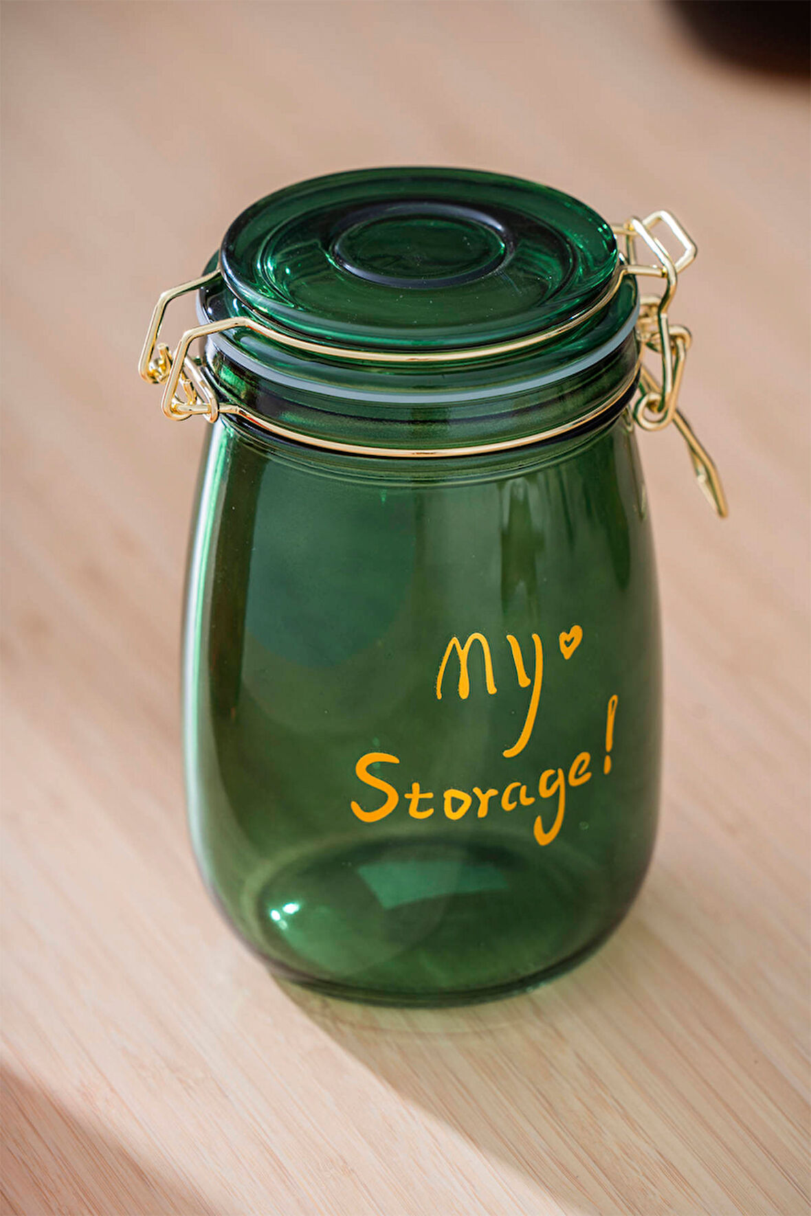 Acar HCH-07941/YSL Pierre Klipsli Kapaklı Kavanoz Seti - 17 cm