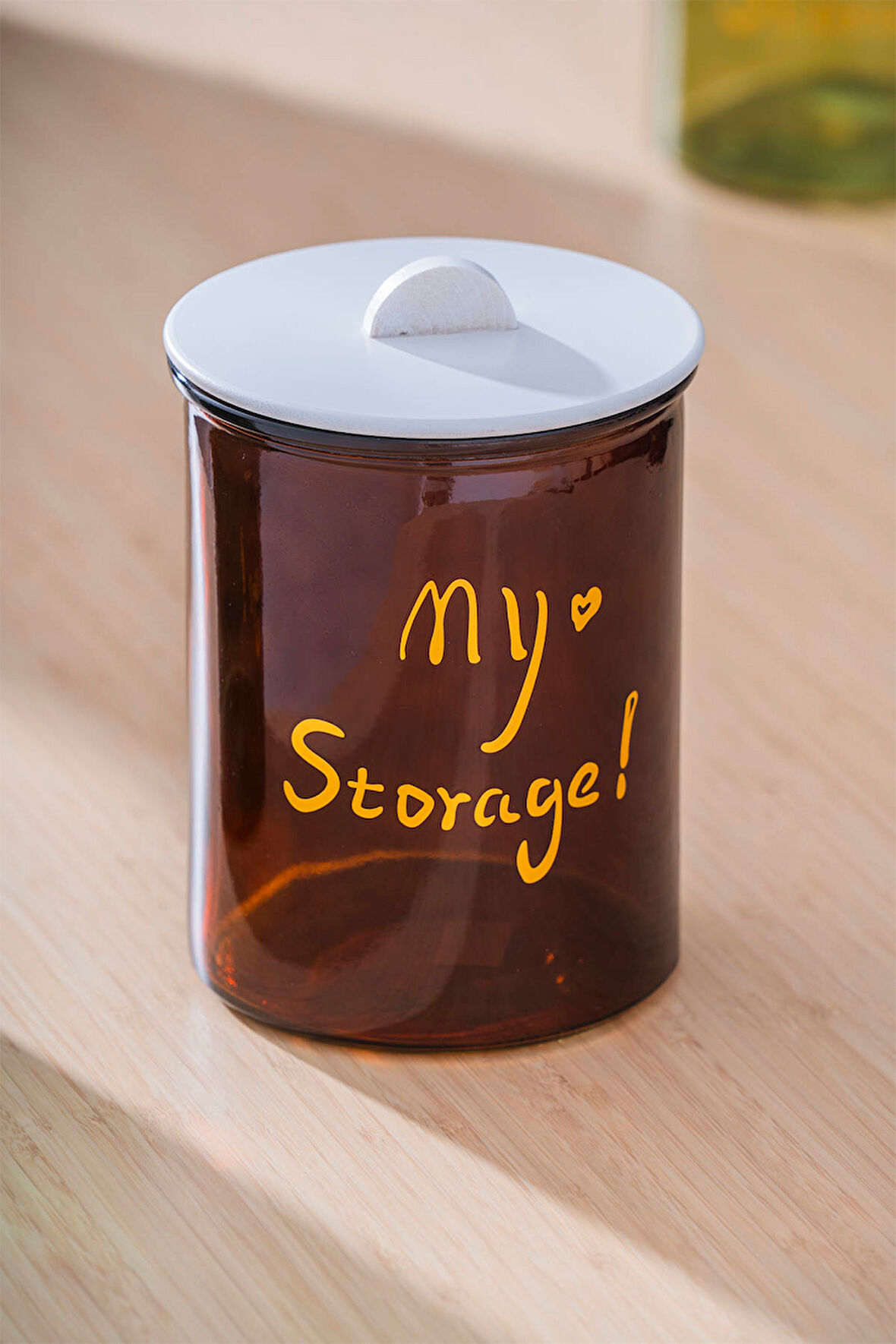 Acar HCH-07948/KHV Pierre Ahşap Kapaklı Kavanoz Seti - 20 cm