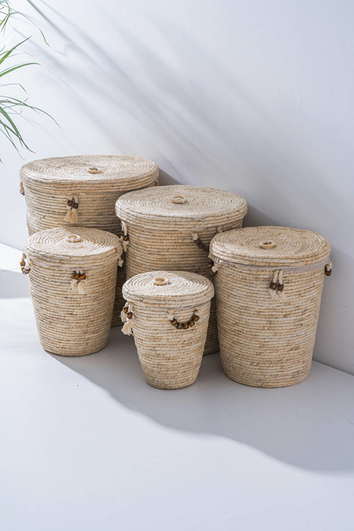 Aria Hasır 5 li Çok Amaçlı Sepet Seti