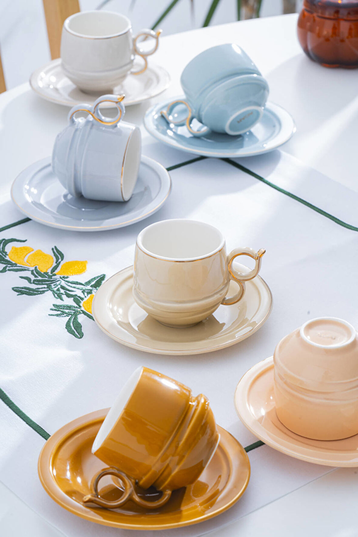 Lara 6 Kişilik Kahve Fincan Takımı - 90 ml