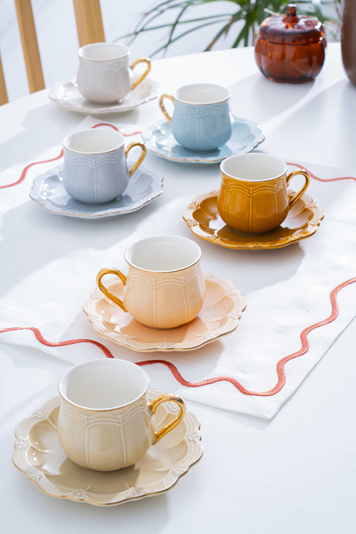 Attis 6 Kişilik Kahve Fincan Takımı - 90 ml