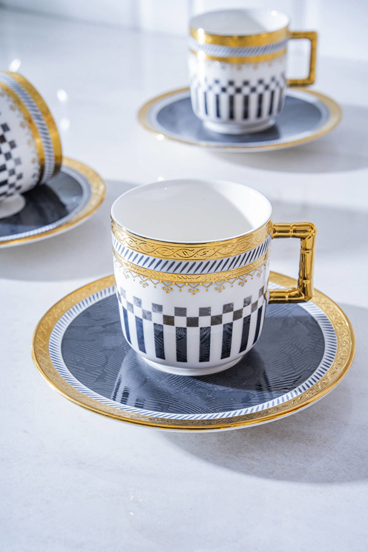 Black 6 Kişilik Kahve Fincan Takımı - 90 ml