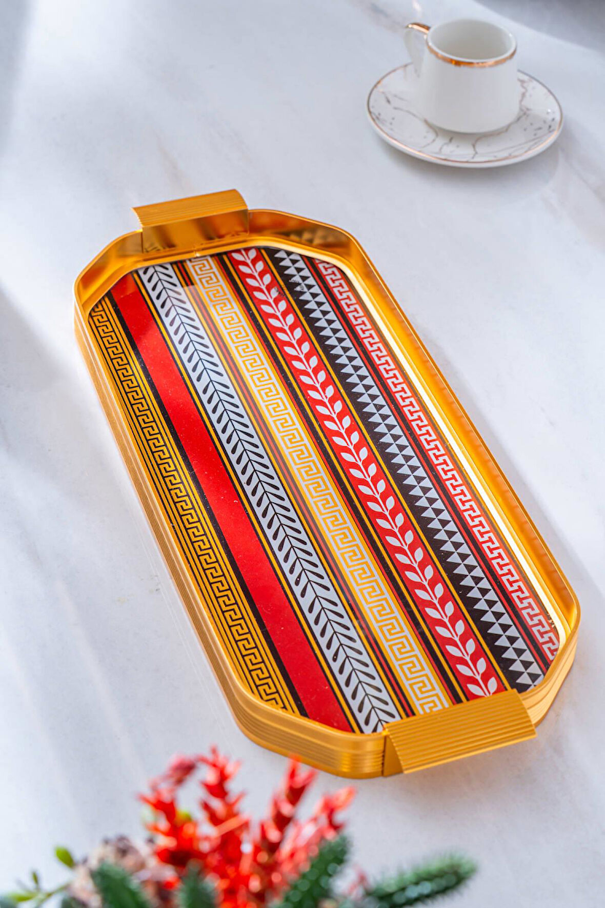 Venico Dikdörtgen Cam Tepsi