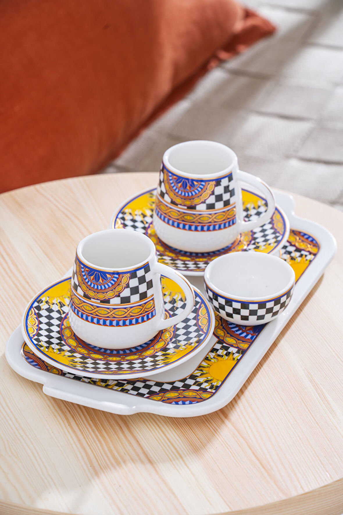 Trianna 2 Kişilik Tepsili Kahve Fincan Takımı - 100 ml