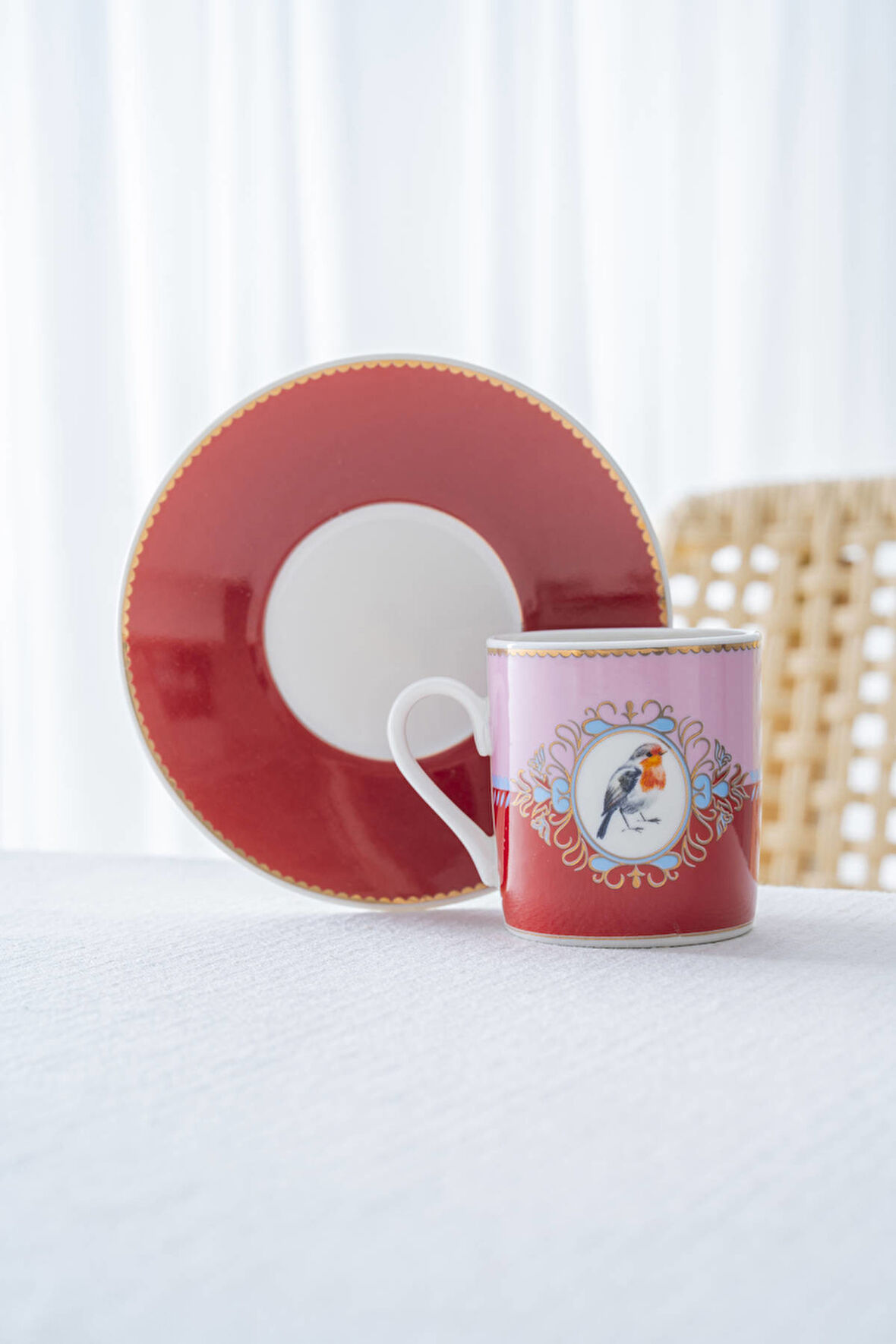 Candy 6 Kişilik Porselen Kahve Fincan Takımı - 90 ml