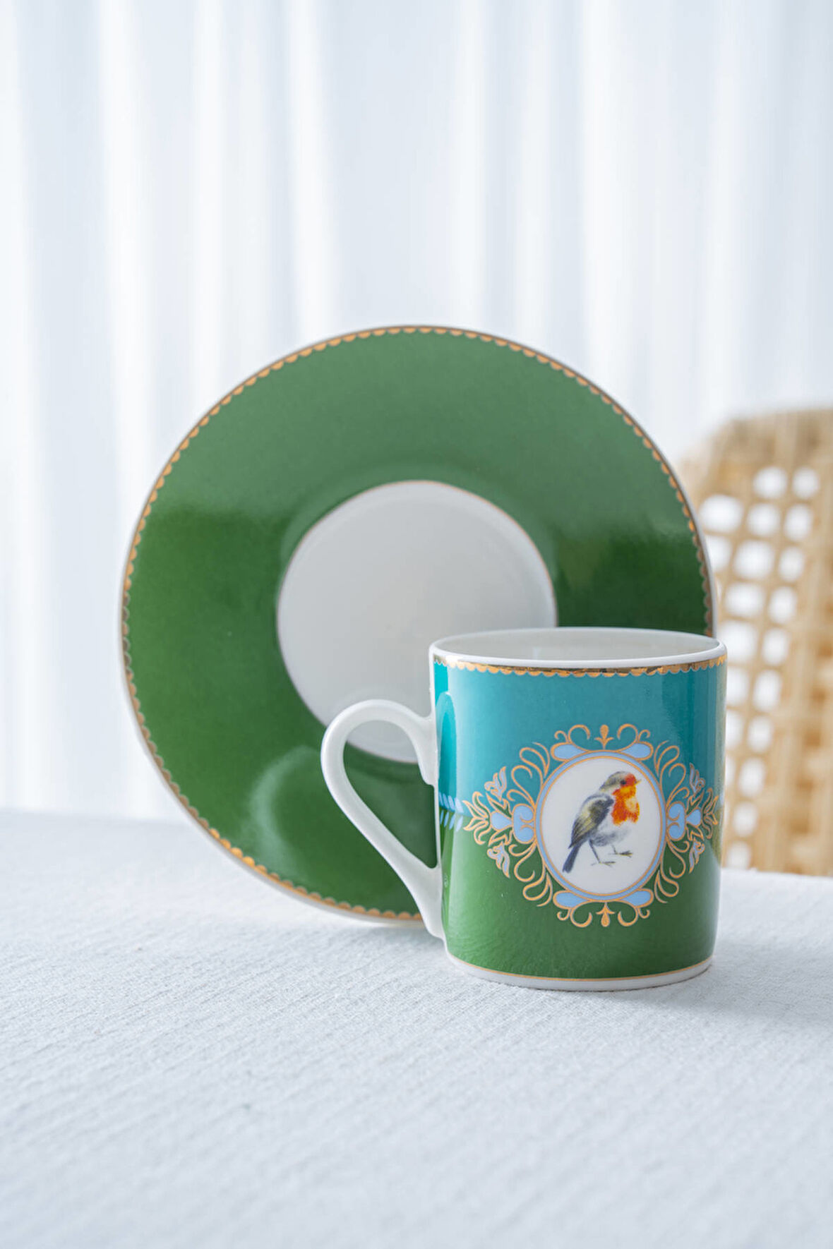 Cybil 6 Kişilik Porselen Kahve Fincan Takımı - 90 ml