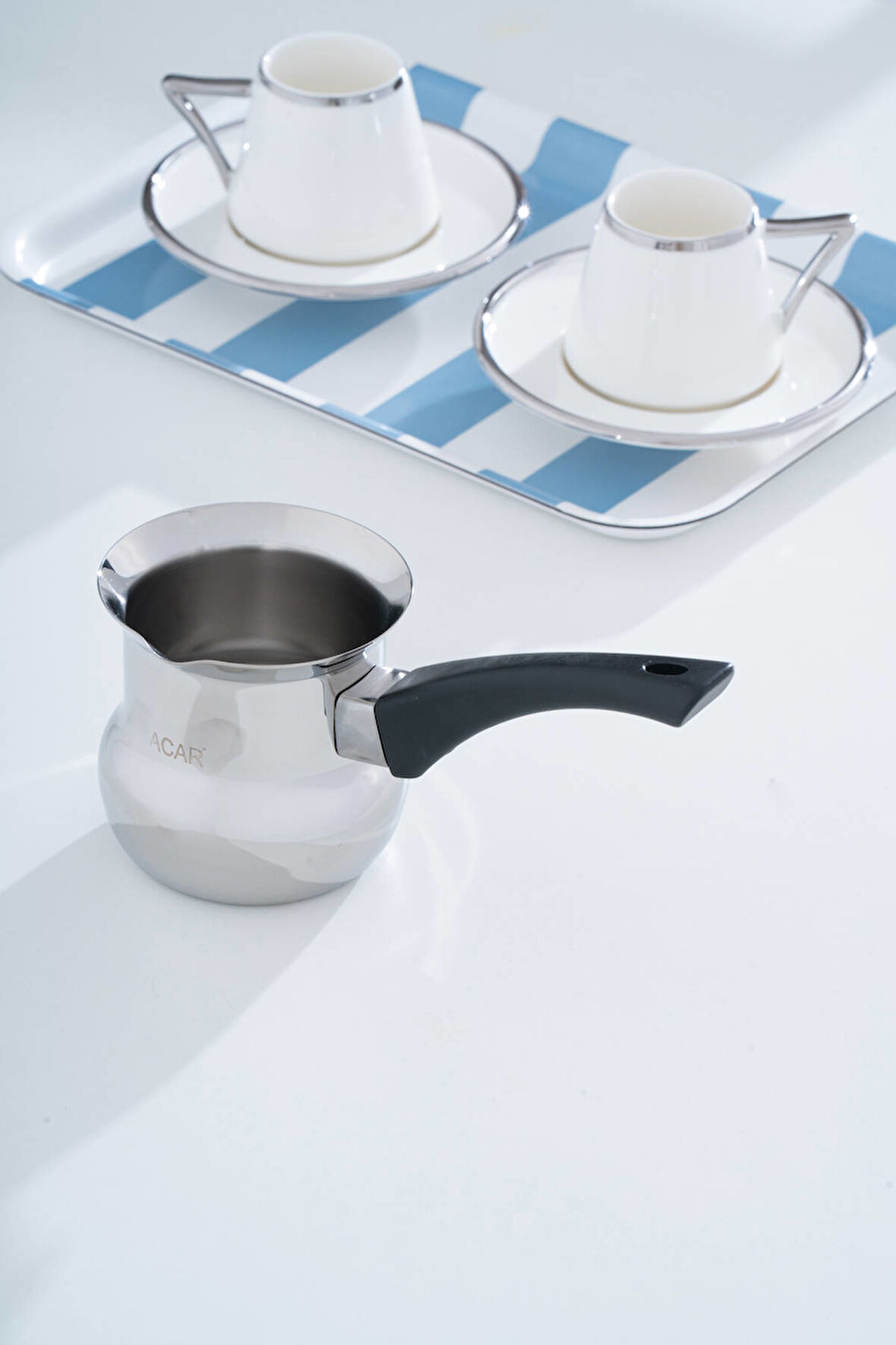 Karmen Çelik Cezve - 375 ml 