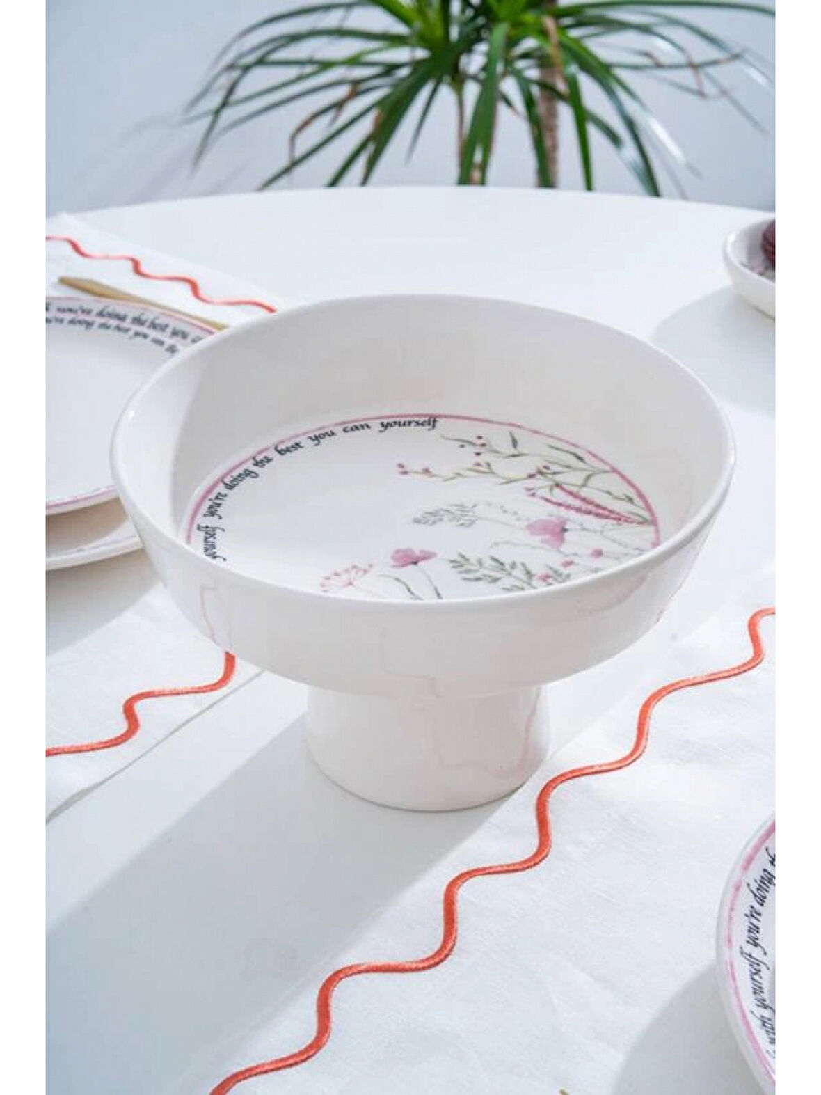 Acar HCA9092 Laila Ayaklı Seramik Meyvelik 22 cm