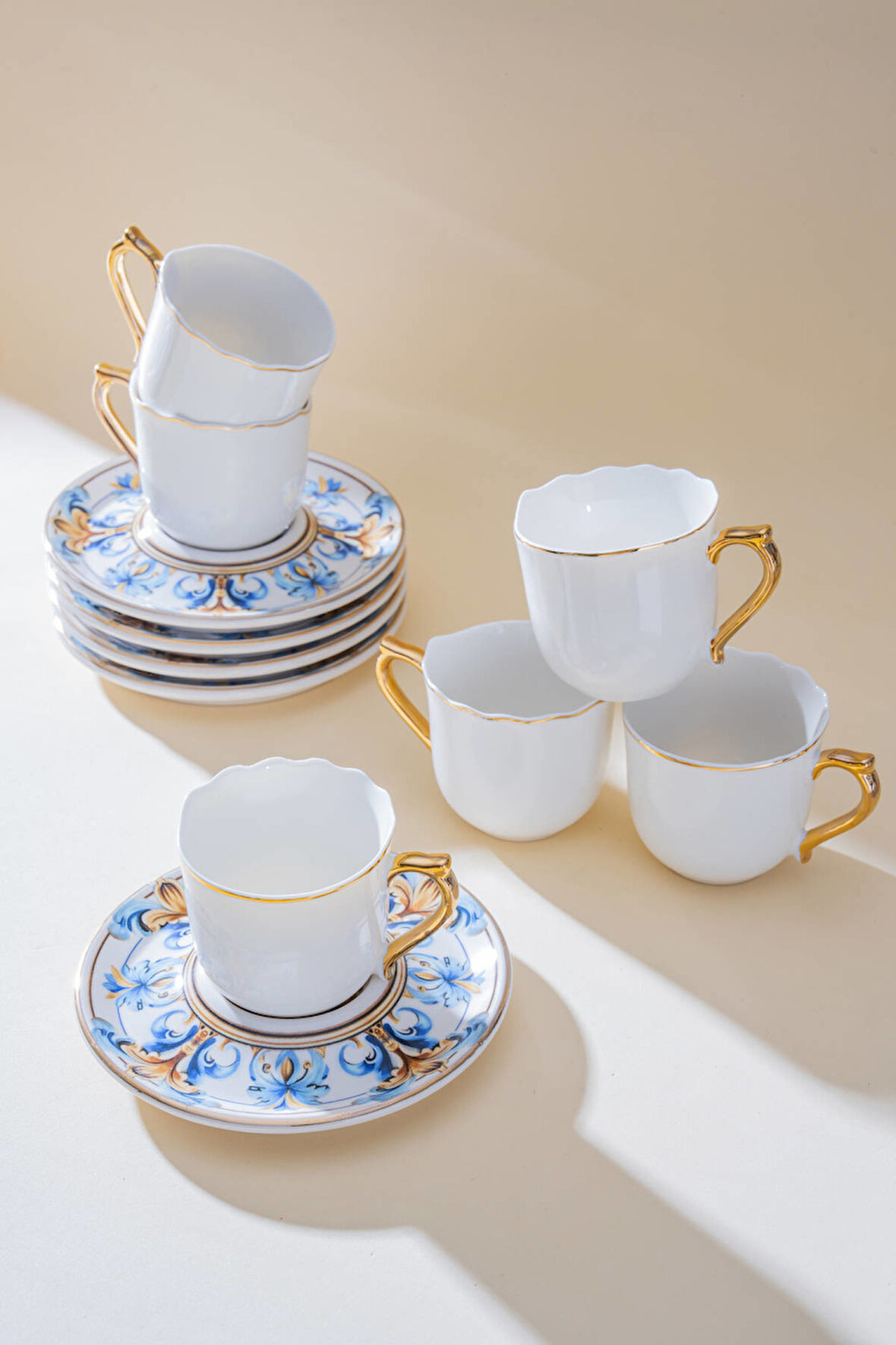 Florrie 6 Kişilik Kahve Fincan Takımı - 90 ml