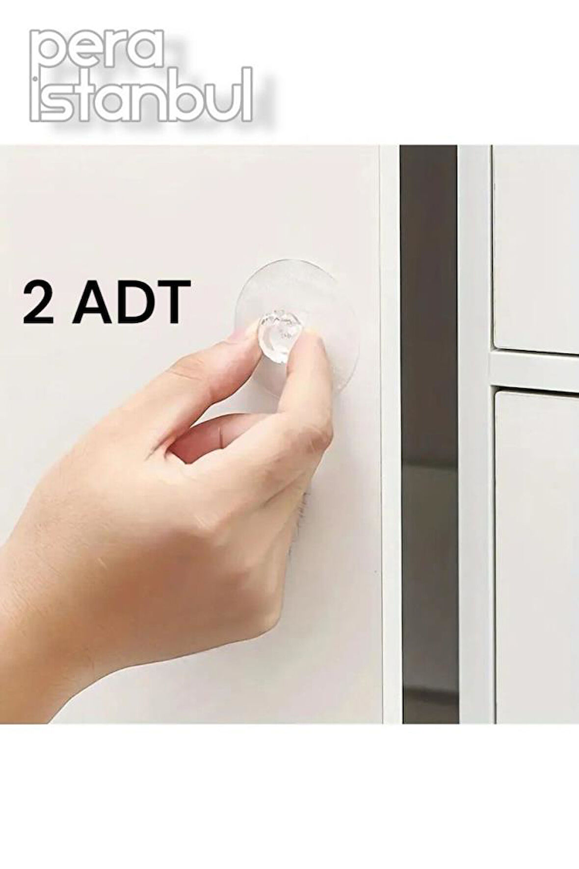 2 Adet Kolay Monte Edilebilen Kristal Yapışkanlı Dolap Çekmece Kulpu Dekoratif Mutfak Banyo Askısı