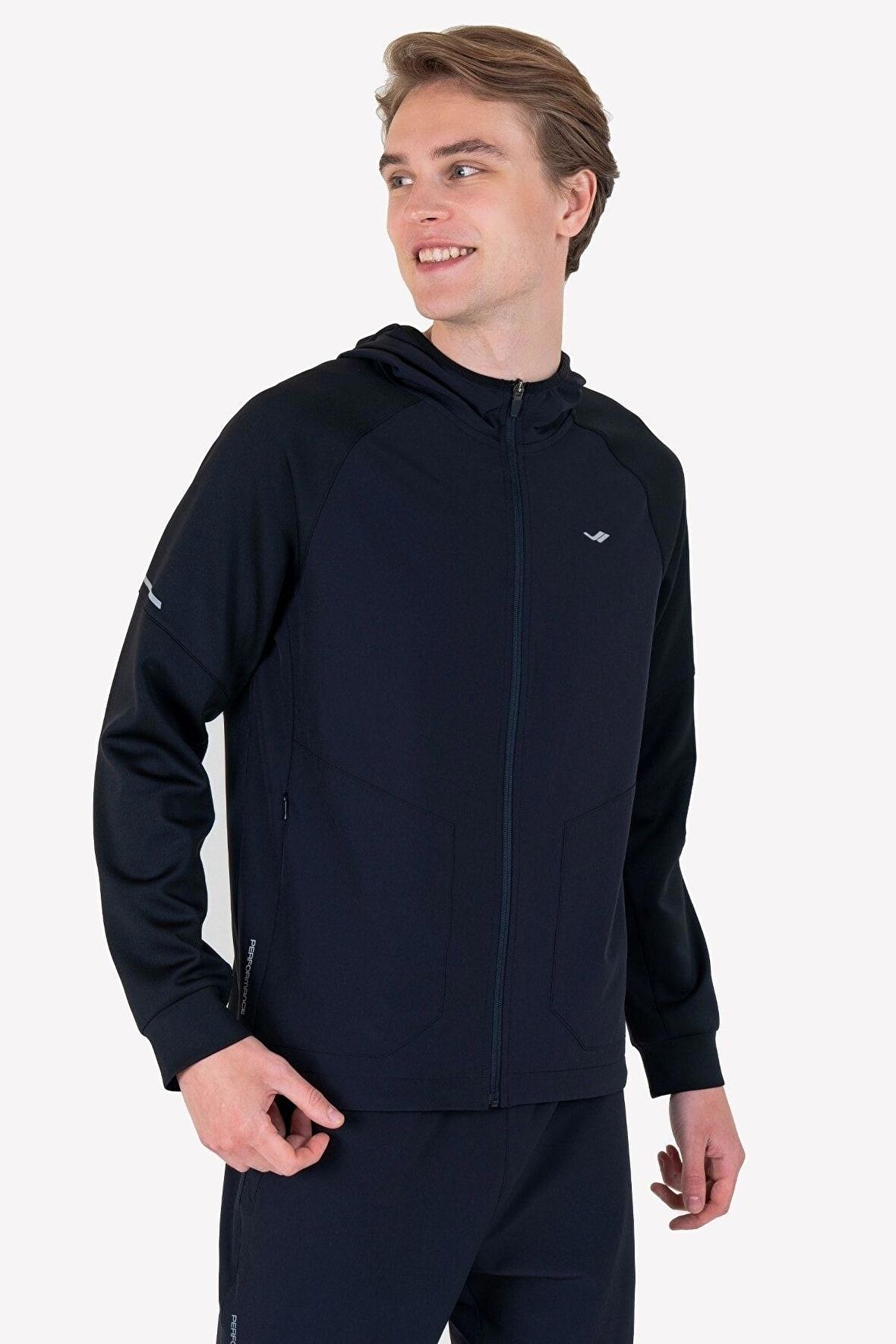 Lescon  Erkek Fermuarlı Kapüşonlu Sweatshirt 23N-1115