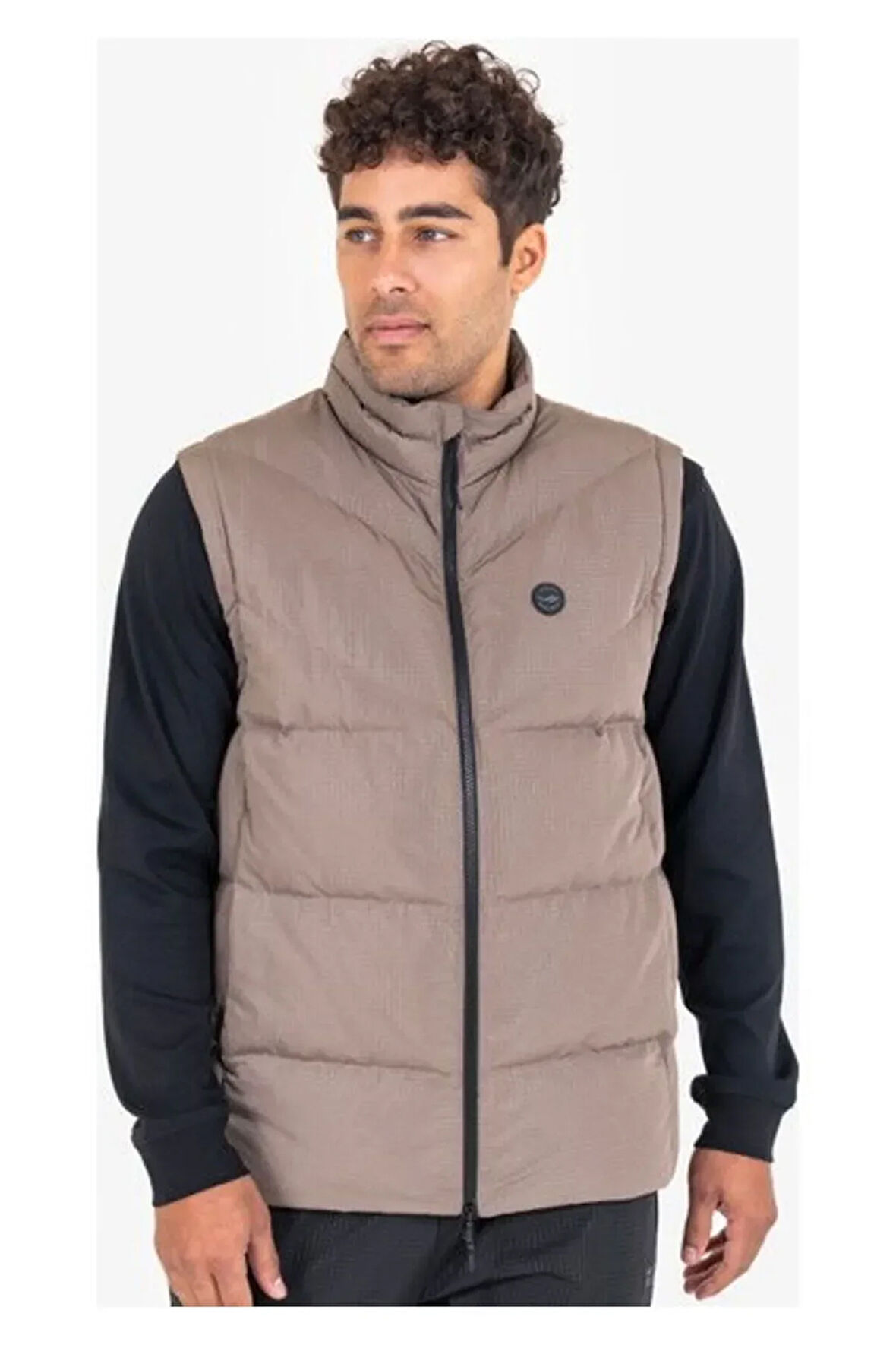 23N1110 Şişme Yelek Bej Erkek Yelek