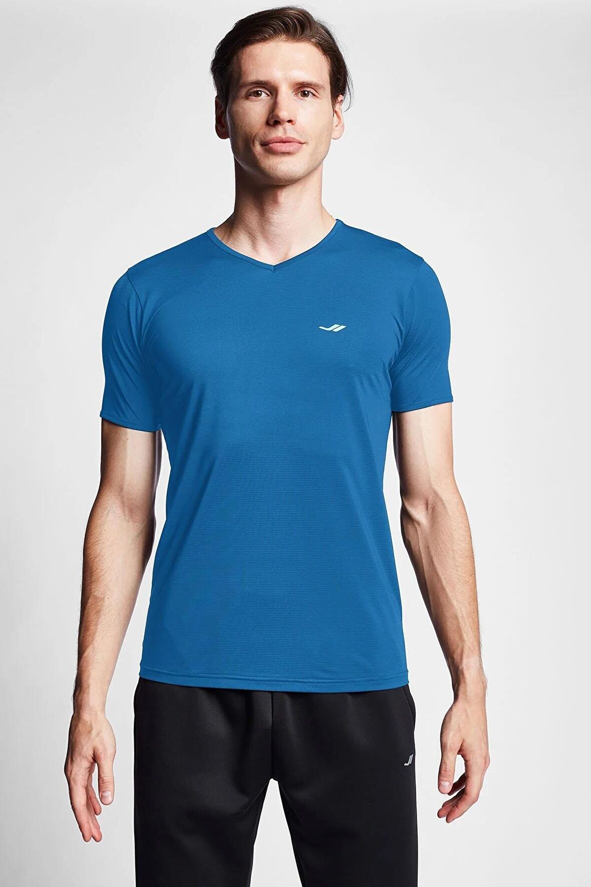 LESCON 24S-1221-24B KISA KOL TSHIRT