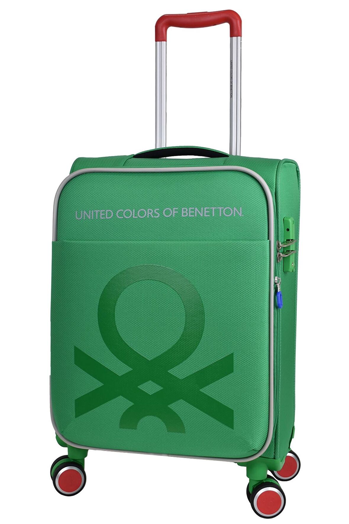 United Colors Of Benetton Ultra Light Hafif Lüx Kumaş Kabin Boy Valiz Yeşil BNT2200